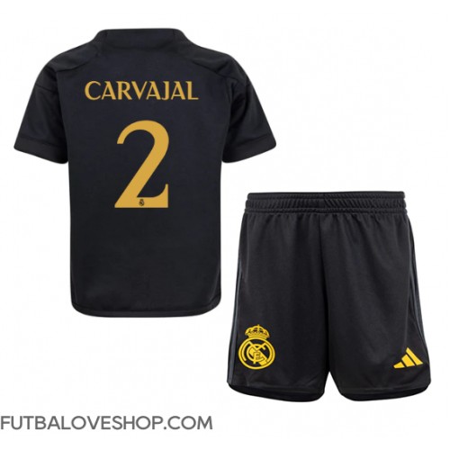 Dres Real Madrid Daniel Carvajal #2 Tretina pre deti 2023-24 Krátky Rukáv (+ trenírky)